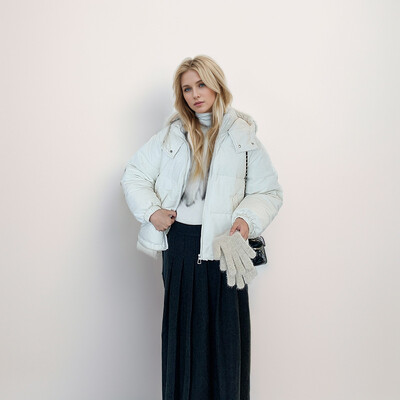 Tanak kratki topli kaput s kapuljačom Ženska gornja odjeća 2024. Nova zimska ženska ležerna pamučna jakna s kapuljačom Ženske gornje jakne čiste boje