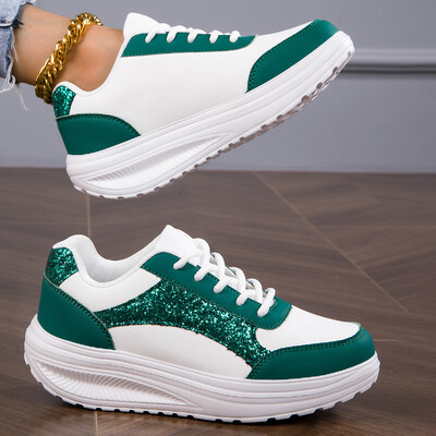 Ženske tenisice Prozračne ležerne Ženske čarape Cipele na vezanje Ženske ravne cipele Ženske proljetne Vulkanizirane za trčanje Zapatillas De Mujer