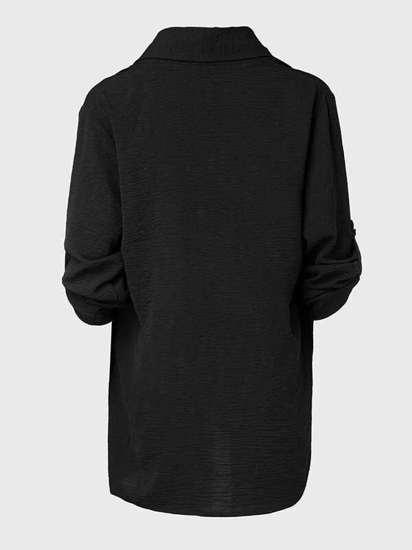 Otvoreni prednji kaput sa zavrnutim rukavima Kardigan Gornja ženska jakna