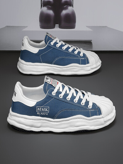 Meeste paksu tallaga lõuendist spordijalatsid madala lõikega vabaajaspordijalatsid, moekad ja mitmekülgsed polsterdatud meeste vabaaja spordijalatsid