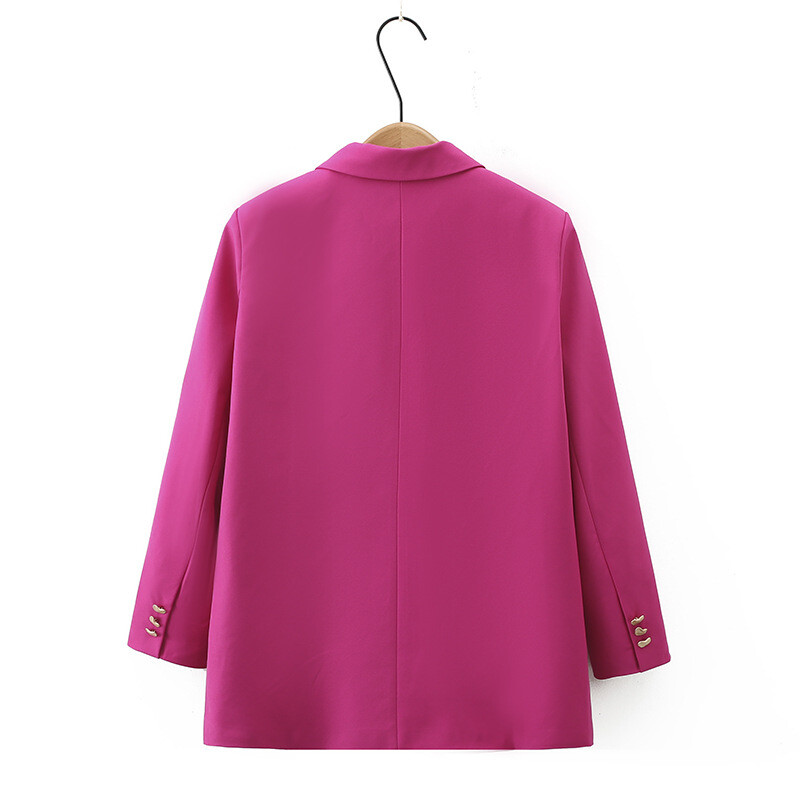 Jesen 2023. Ženska jakna velike veličine Ležerna odjeća Britanski stil Love Button Modni sako dugih rukava Curve Outwear