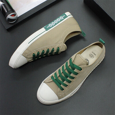 Muške cipele su niske za platnene cipele 2023 ljetne cipele za slobodno vrijeme, prozračne i udobne ravne cipele vulkanizirane cipele