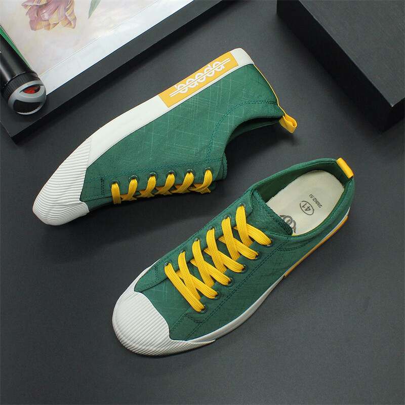 Muške cipele su niske za platnene cipele 2023 ljetne cipele za slobodno vrijeme, prozračne i udobne ravne cipele vulkanizirane cipele