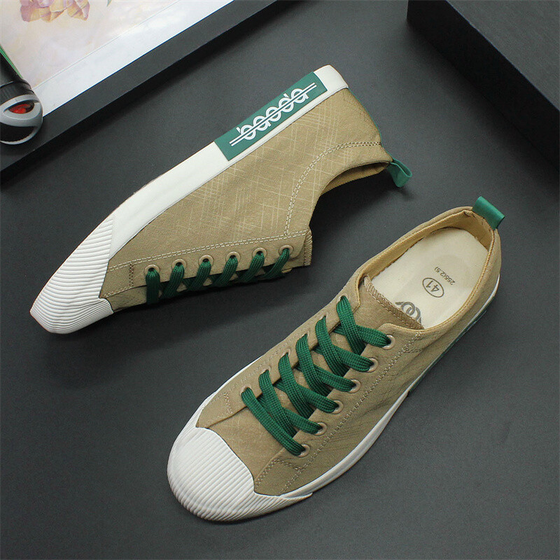 Muške cipele su niske za platnene cipele 2023 ljetne cipele za slobodno vrijeme, prozračne i udobne ravne cipele vulkanizirane cipele