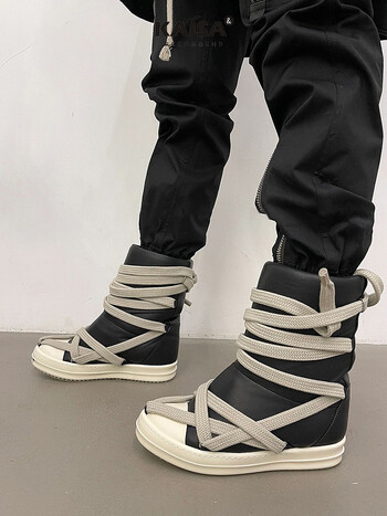 2023 High Top Sneakers Πλατφόρμα Corss Tied Ανδρική μπότα casual Παπούτσια Γυναικεία πάνινα παπούτσια σχεδιασμένα Causal Flats Ankle Botas Μέγεθος 44