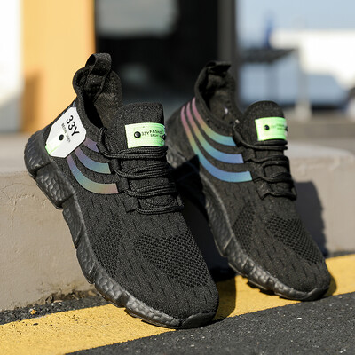 Ανδρικά καθημερινά καλοκαιρινά νέα αθλητικά παπούτσια εργασίας με δίχτυα Άνετη πλατφόρμα τένις Ελαφρά βουλκανιζέ παπούτσια για τρέξιμο