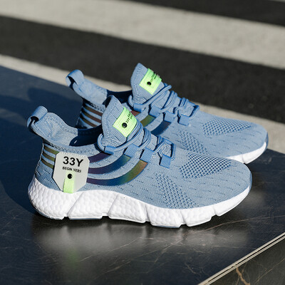 Ανδρικά καθημερινά καλοκαιρινά νέα αθλητικά παπούτσια εργασίας με δίχτυα Άνετη πλατφόρμα τένις Ελαφρά βουλκανιζέ παπούτσια για τρέξιμο