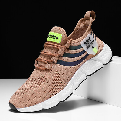 Ανδρικά καθημερινά καλοκαιρινά νέα αθλητικά παπούτσια εργασίας με δίχτυα Άνετη πλατφόρμα τένις Ελαφρά βουλκανιζέ παπούτσια για τρέξιμο