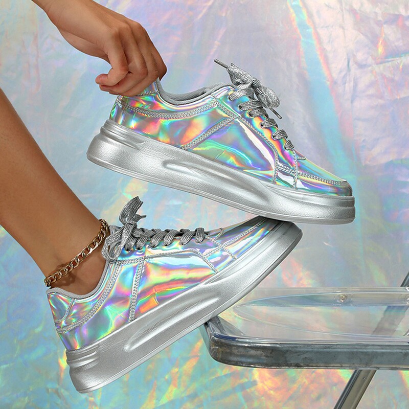 Naiste vabaajajalatsid Mood hingavad kõnnitossud Paarid Moodsad paksu tallaga litrid, pitsid, tõstev vabaaja tennis