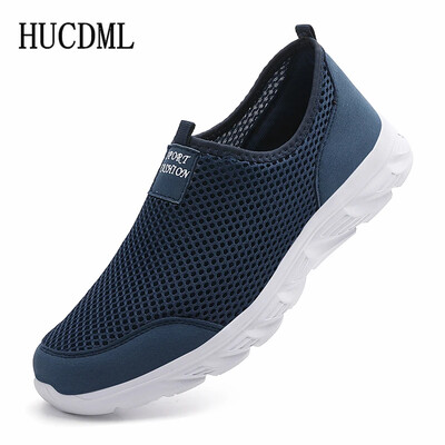 Mrežaste cipele za muškarce Prozračne ljetne lagane cipele za planinarenje Udobne cipele za slobodno vrijeme Crne muške natikače za vožnju