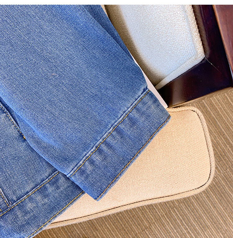 150 kg molett női tavaszi őszi farmer dzseki mellbőség 156cm 5XL 6XL 7XL 8XL 9XL bő, hosszú ujjú kabát kék