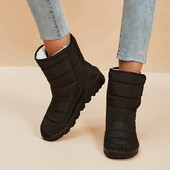 Vodootporne čizme za snijeg za žene 2023 Neklizajuće tople zimske cipele Ženske deblje plišane čizme s platformom Gležnjače Cipele podstavljene pamukom