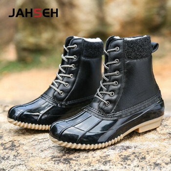 Ανδρικά αδιάβροχα μποτάκια casual κυνηγιού Duck boots Winter Keep Warm Μπότες χιονιού ψηλά Top Ανδρικά παπούτσια για περπάτημα βροχής Μόδα