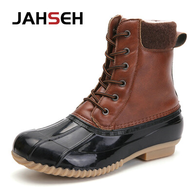 Muške vodootporne gležnjače Ležerne lovne čizme za patke Zimske čizme za zagrijavanje Visoke muške cipele za hodanje po kiši Moda