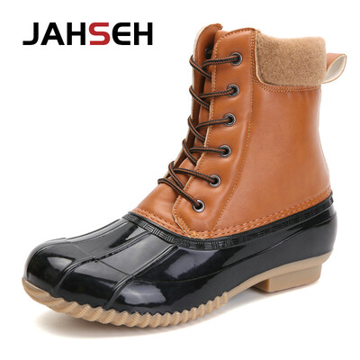 Muške vodootporne gležnjače Ležerne lovne čizme za patke Zimske čizme za zagrijavanje Visoke muške cipele za hodanje po kiši Moda