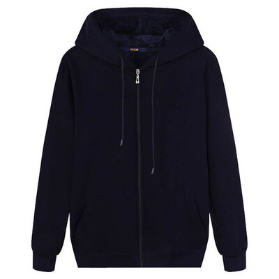 8XL Ženska majica s kapuljačom od flisa velike veličine, jesen-zima, grudi 140 cm 4XL 6XL 7XL 8XL Ležerna labava majica s patentnim zatvaračem