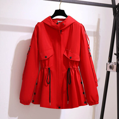 150 Kg Ženska velika trenčkota s temperamentom proljeće-jesen, prsa 157 cm 6XL 7XL 8XL 9XL 10XL Jakna s dugim rukavima