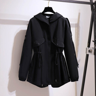 150 Kg Ženska velika trenčkota s temperamentom proljeće-jesen, prsa 157 cm 6XL 7XL 8XL 9XL 10XL Jakna s dugim rukavima