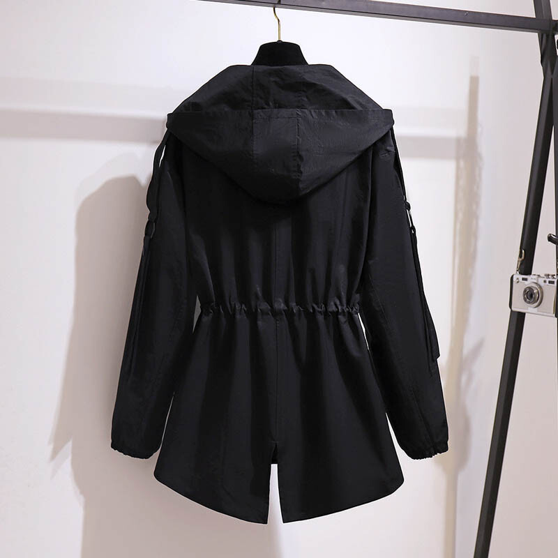 150 Kg Ženska velika trenčkota s temperamentom proljeće-jesen, prsa 157 cm 6XL 7XL 8XL 9XL 10XL Jakna s dugim rukavima