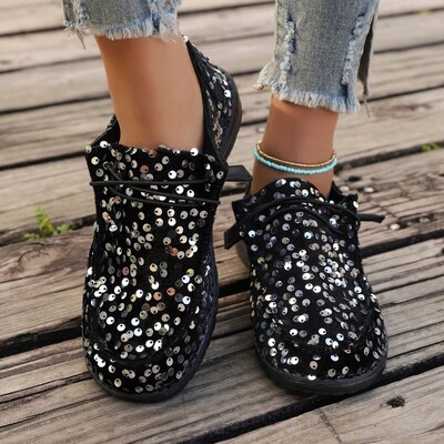 Uued lamedad kingad naistele 2024. aasta mood Bling Shallow tossud Naiste vabaajajalatsid Kerged naiste jalatsid õues