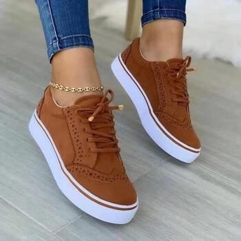 2024 Νέα Αθλητικά Γυναικεία Flat Casual Sneaker Ανοιξιάτικη Μόδα Ευέλικτο Lace Up Walking Γυναικεία Παπούτσια Zapatos De Mujer Plus μέγεθος