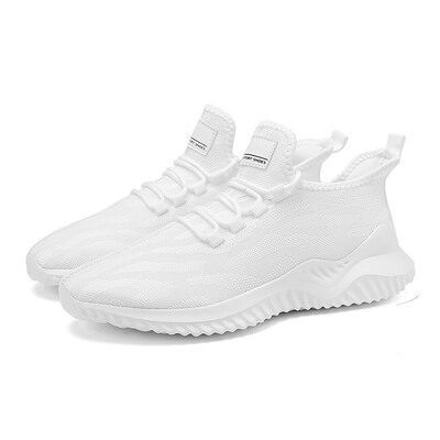 YRZL muške mrežaste bijele tenisice Cipele Prozračne mrežaste tenisice Ljetne trendi lagane crne cipele za tenis velike veličine na vezanje