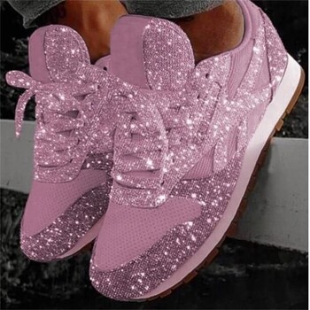 Γυναικεία παπούτσια Trend 2023 Sneakers Glitter Γυναικεία Βουλκανιζέ Παπούτσια Γυναικεία Αύξηση Ύψους Χονδρά αθλητικά παπούτσια για τρέξιμο με αστραφτερά παπούτσια