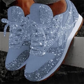 Γυναικεία παπούτσια Trend 2023 Sneakers Glitter Γυναικεία Βουλκανιζέ Παπούτσια Γυναικεία Αύξηση Ύψους Χονδρά αθλητικά παπούτσια για τρέξιμο με αστραφτερά παπούτσια