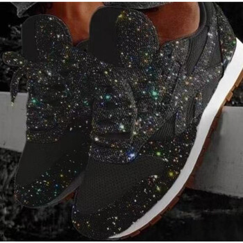 Γυναικεία παπούτσια Trend 2023 Sneakers Glitter Γυναικεία Βουλκανιζέ Παπούτσια Γυναικεία Αύξηση Ύψους Χονδρά αθλητικά παπούτσια για τρέξιμο με αστραφτερά παπούτσια