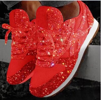 Γυναικεία παπούτσια Trend 2023 Sneakers Glitter Γυναικεία Βουλκανιζέ Παπούτσια Γυναικεία Αύξηση Ύψους Χονδρά αθλητικά παπούτσια για τρέξιμο με αστραφτερά παπούτσια
