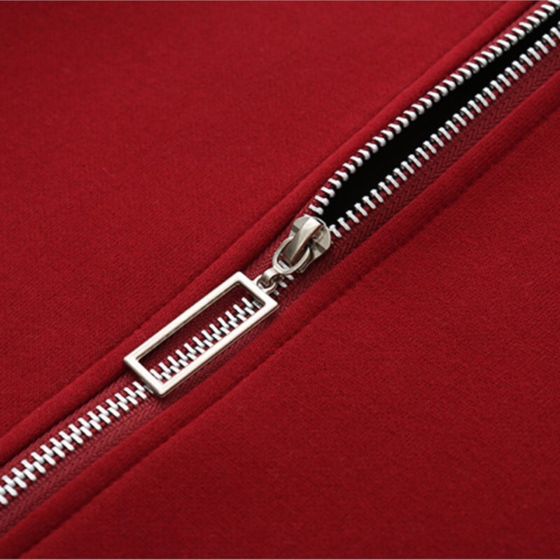 Ženska jakna s patentnim zatvaračem veće veličine Jesenska ležerna odjeća Modna izvezena odjevna odjeća sa zečevima, kaputi s oblinama K71 845