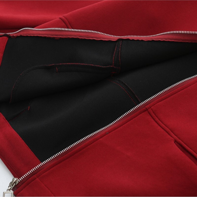 Ženska jakna s patentnim zatvaračem veće veličine Jesenska ležerna odjeća Modna izvezena odjevna odjeća sa zečevima, kaputi s oblinama K71 845