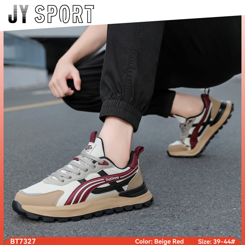 Нови мъжки спортни обувки Висококачествени удобни кожени ежедневни маратонки Леки обувки за ходене Нехлъзгащи се мъжки Нехлъзгащи се връзки