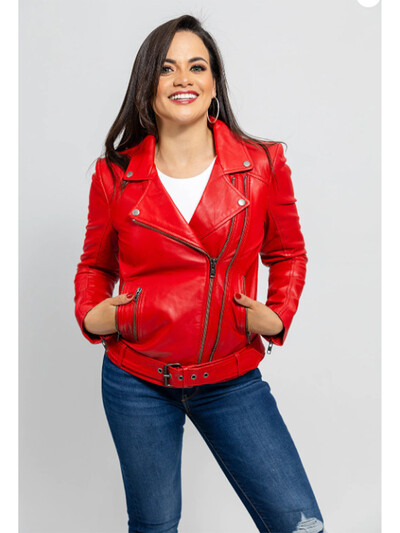 Sügis- ja talv suures suuruses naiste nahkjakk šikk Ameerika vanaaegne tänavariietus Lühike rev, Tõmblukk Jalgrattamantlid Tänavarõivad