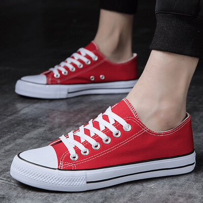 Καμβά Ανδρικά παπούτσια Άνοιξη και Φθινόπωρο Νέα τάση για ζευγάρια Harajuku ρετρό ανδρικά καθημερινά παπούτσια Χαμηλά τοπ Ευέλικτα φοιτητικά αθλητικά παπούτσια