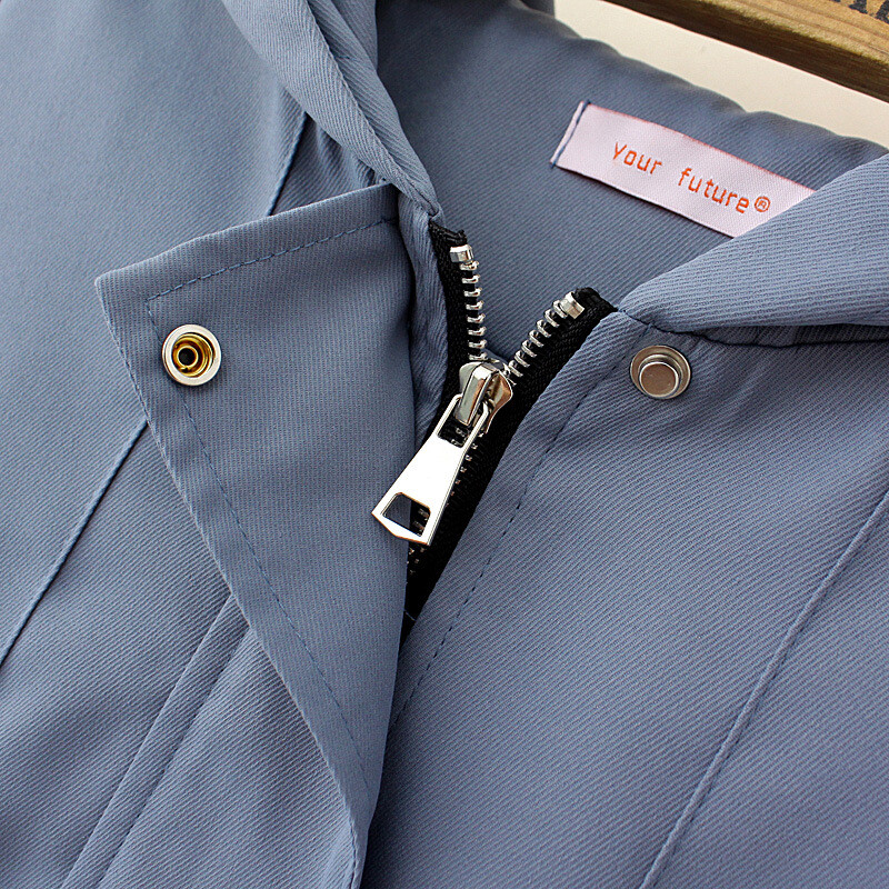 Naiste suures suuruses tõmblukuga jope Sügisene vabaajarõivaste mood MD-pika kapuutsiga ülerõivaste kõverad mantlid S73 2322