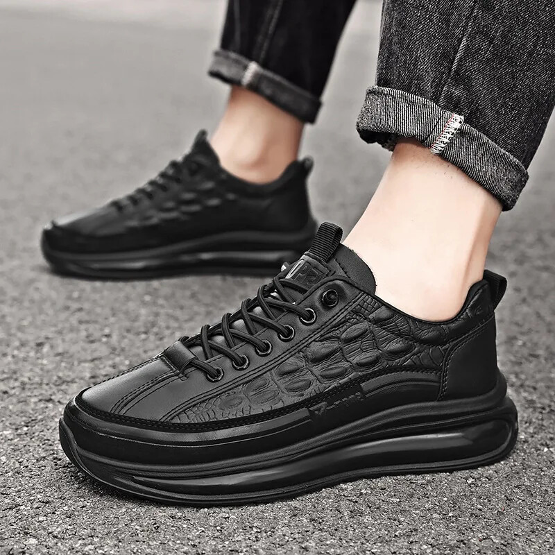 Muške cipele za slobodno vrijeme na otvorenom Najprodavanije muške kožne cipele 2023 Nove retro debele potplate Neklizajuće muške cipele Zapatos Para Hombres