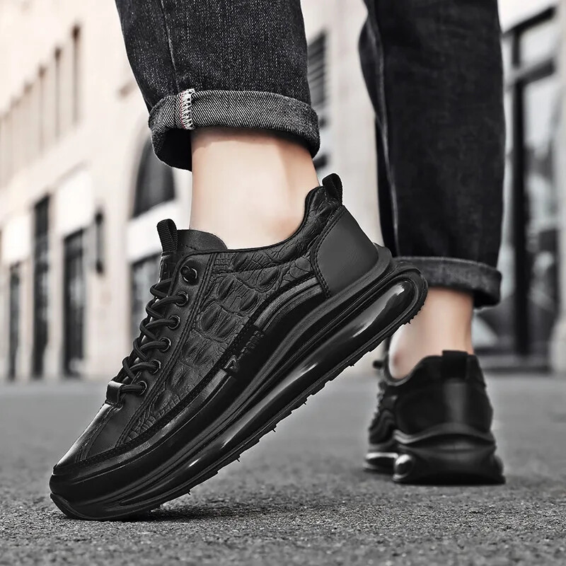 Muške cipele za slobodno vrijeme na otvorenom Najprodavanije muške kožne cipele 2023 Nove retro debele potplate Neklizajuće muške cipele Zapatos Para Hombres