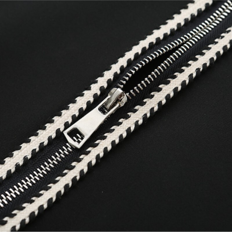 Ženska jakna velikih veličina Jesenska ležerna odjeća Modna šik uniforma za bejzbol Outwear Curve Block Color Kaputi K74 011