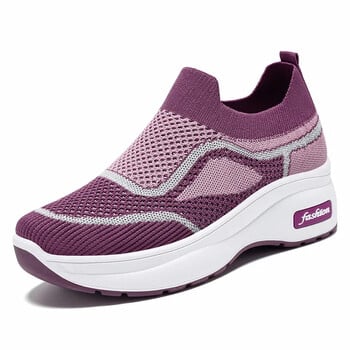 Γυναικεία παπούτσια Heightening Shoes Mesh Breathable Shoes Mam\'s Shoes Ανοιξιάτικη χοντρή σόλα Casual Style