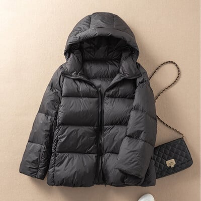 SEDUTMO Winter Plus Size 3XL Oversize Paks Duck Down Coat Naiste Lühike Slim jope Sügisene vabaaja jope Parkas ED1291