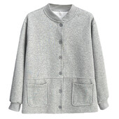 Odjeća veće veličine od 100 kg Baseball jakna Proljeće i jesen Sve Lazy Wind Labavi jednobojni kaput 2375