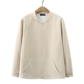 Ženska jakna s patentnim zatvaračem veće veličine Jesenska ležerna odjeća Modna bejzbolska uniforma s 3D krojem Outwear Curve Kaputi S47 2345