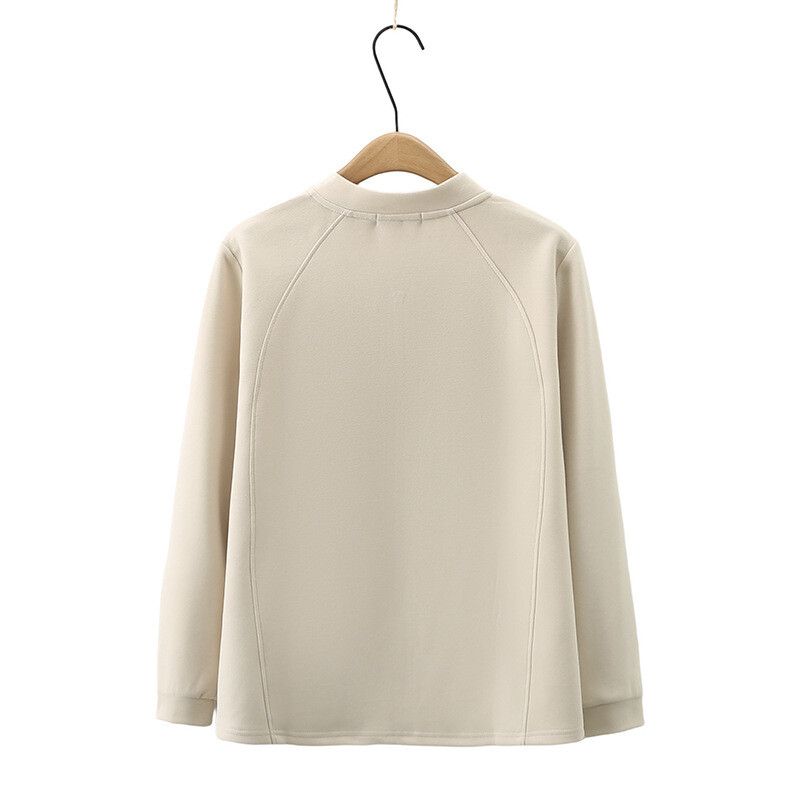 Ženska jakna s patentnim zatvaračem veće veličine Jesenska ležerna odjeća Modna bejzbolska uniforma s 3D krojem Outwear Curve Kaputi S47 2345