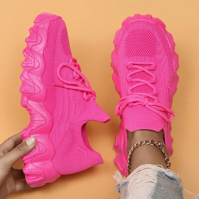 Ženske udobne tenisice s mekim potplatom Prozračne pletene cipele Ženske lagane natikače Neklizajuće sportske cipele za trčanje