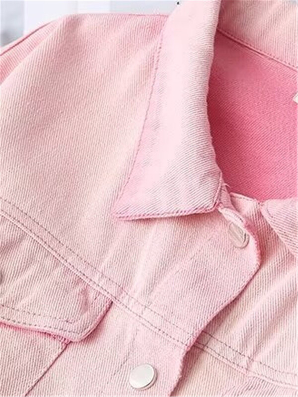 Ženska odjeća velikih veličina Proljetna i jesenska traper jakna Kardigan dugih rukava na rever Ombre isprana traper košulja s kopčanjem