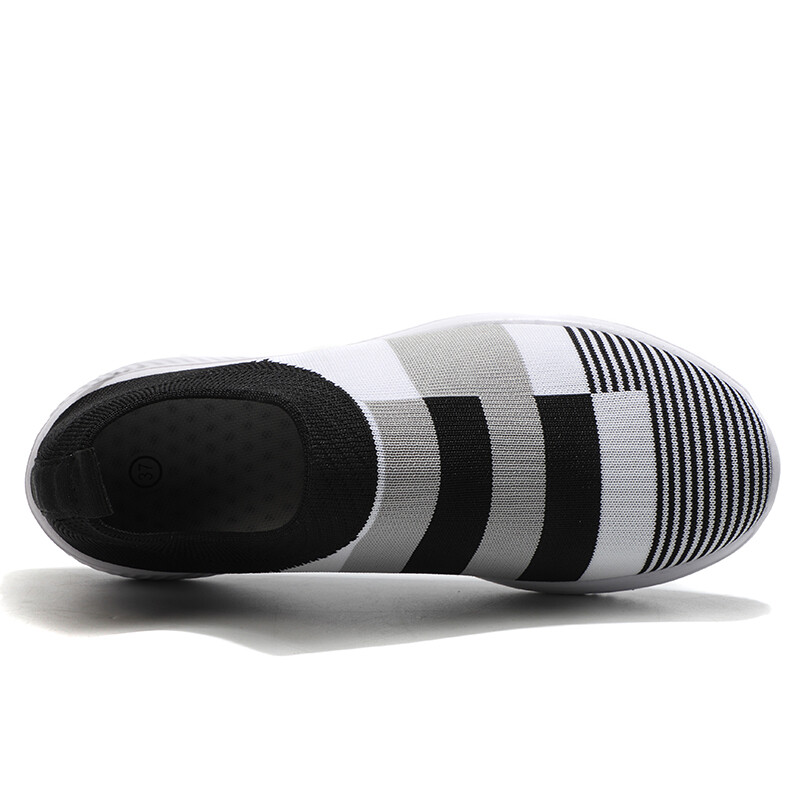 Sportske tenisice za trčanje za žene Slip on Mesh, prozračne tenisice za van, velike veličine Patchwork Ležerne cipele za hodanje za žene