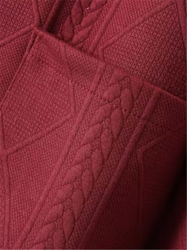 Hanorac cu țesături țesute, cu mâneci lungi, toamnă iarnă, mărimi mari, cardigan cu fermoar, jachetă groasă din bumbac cu glugă