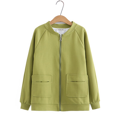 3XL bejzbolska jakna veće veličine Ženska 2023. Proljetna jakna s patentnim zatvaračem Spojeni kaput dugih rukava Pamučna vanjska odjeća Prevelika odjeća za obline