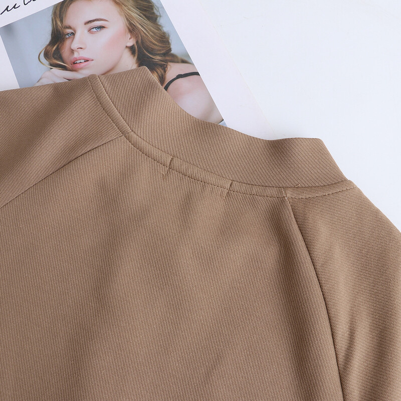 3XL bejzbolska jakna veće veličine Ženska 2023. Proljetna jakna s patentnim zatvaračem Spojeni kaput dugih rukava Pamučna vanjska odjeća Prevelika odjeća za obline